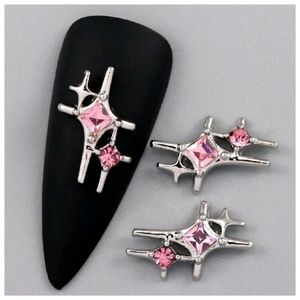 5pcs Nail Charm, Rhinestone Nail Charms, 3D Nail Charm, Metal Nail Art